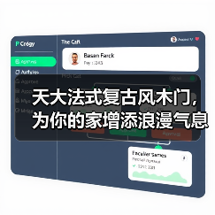 天大法式复古风木门,为你的家增添浪漫气息!(图2) 天大法式复古风木门,为你的家增添浪漫气息!(图2)