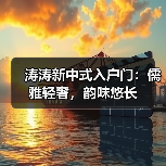 涛涛新中式入户门:儒雅轻奢,韵味悠长(图3) 涛涛新中式入户门:儒雅轻奢,韵味悠长(图3)