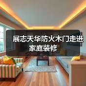 展志天华防火木门走进家庭装修（图3）