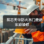 展志天华防火木门走进家庭装修（图1）