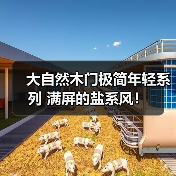 大自然木门极简年轻系列 满屏的盐系风！（图1）