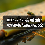 XDZ-A726实用指南：功能解析与高效技巧全收录（图4）