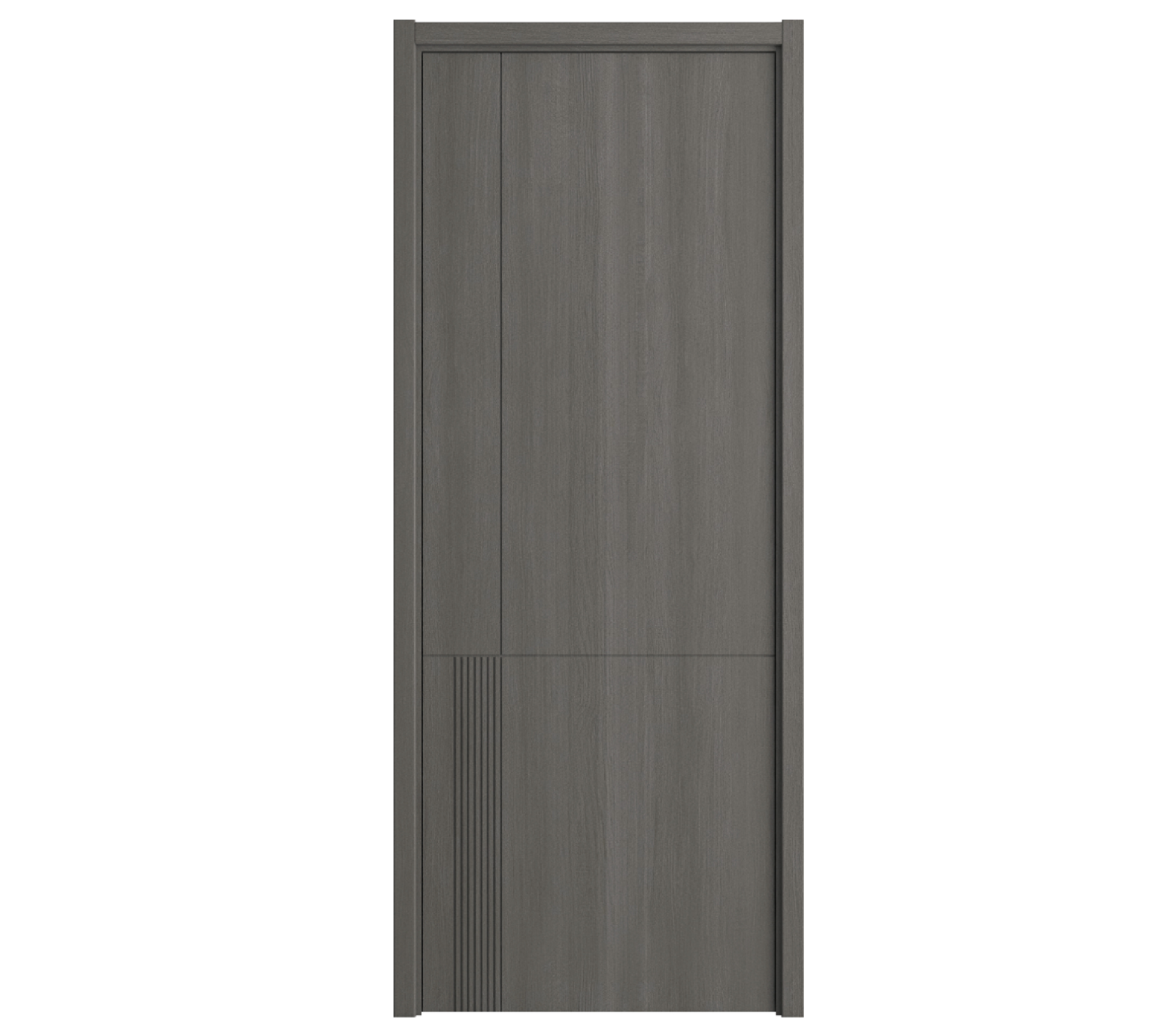 现代简约深灰木纹门