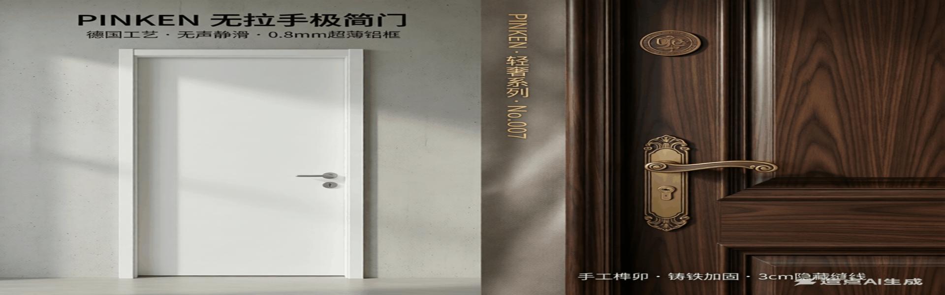 一扇是德国工艺的 “静音隐形门”，一扇是手工雕花的 “轻奢装甲门”，PINKEN 这波把两种审美都焊死了
